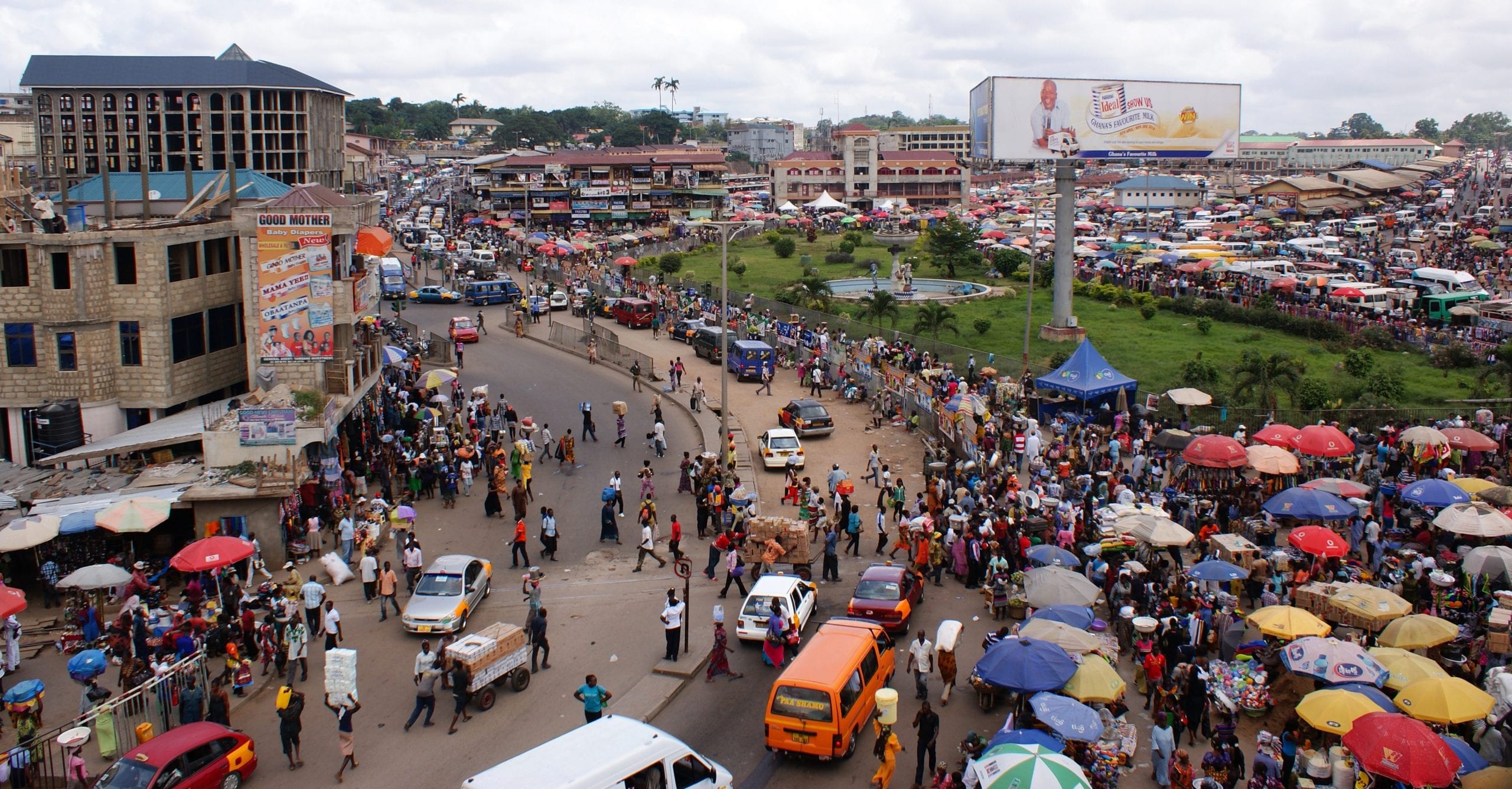 Kejetia, the Kumasi Central Market in Kumasi Ghana