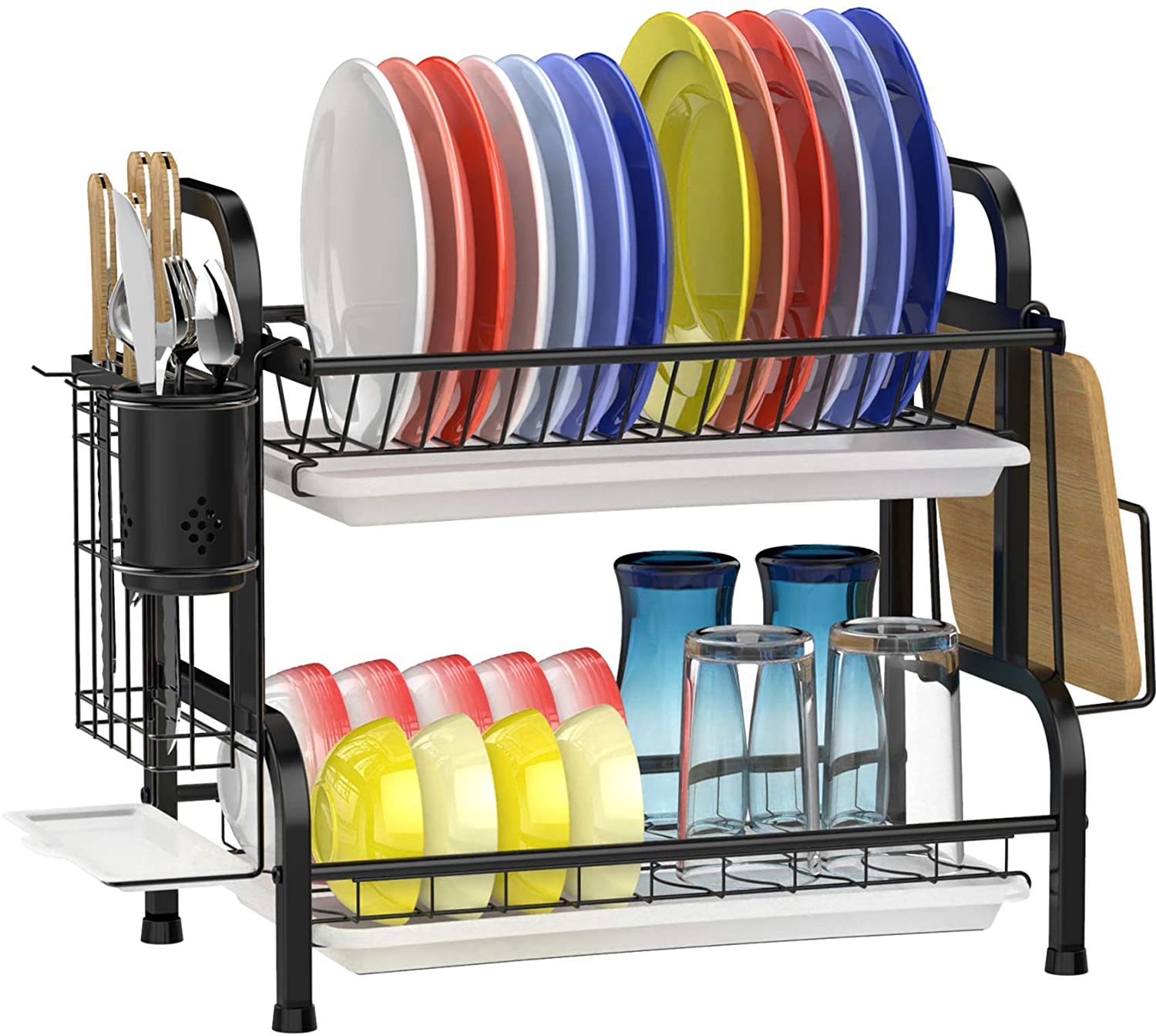 GSlife Stainless Steel 2 Tier Dish Rack