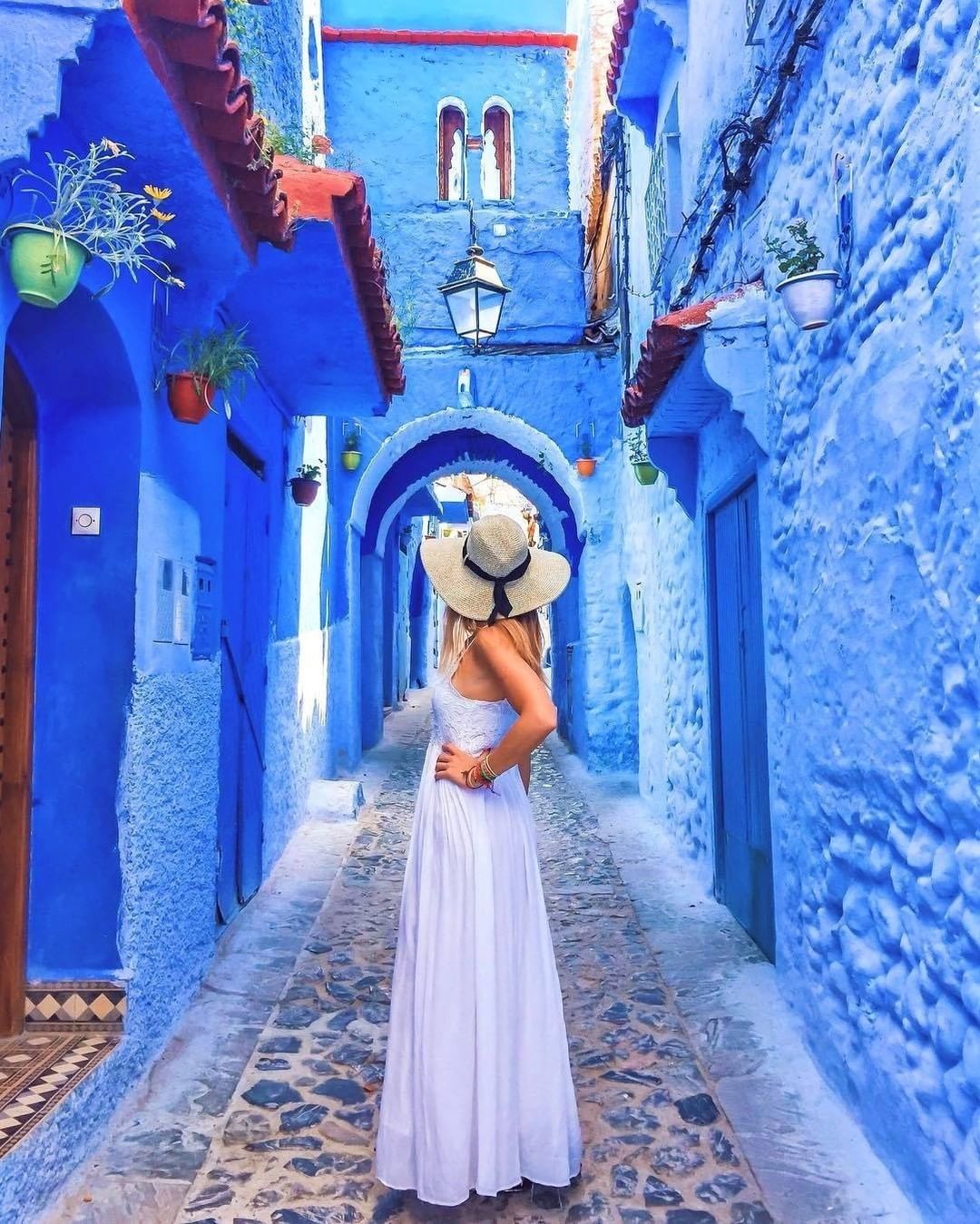 Morocco blue city Chefchaouen