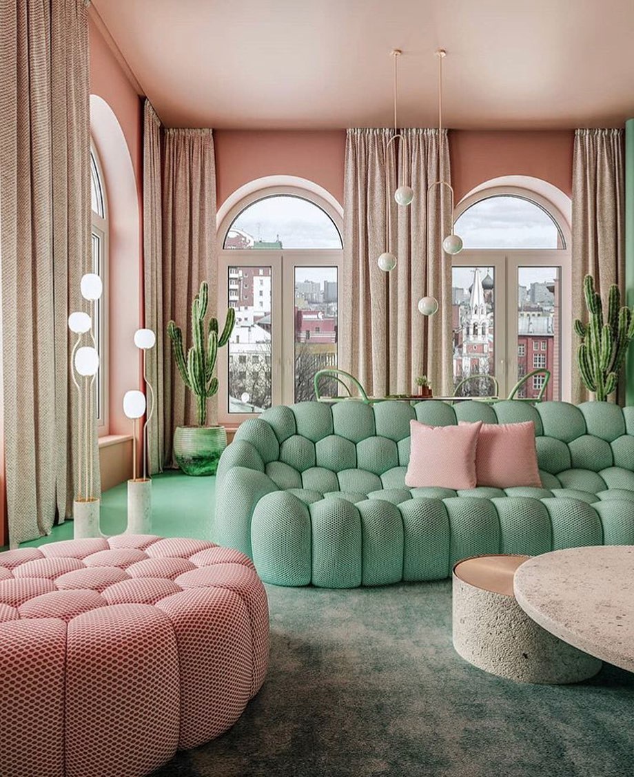 aesthetics geometrical for living rooms
