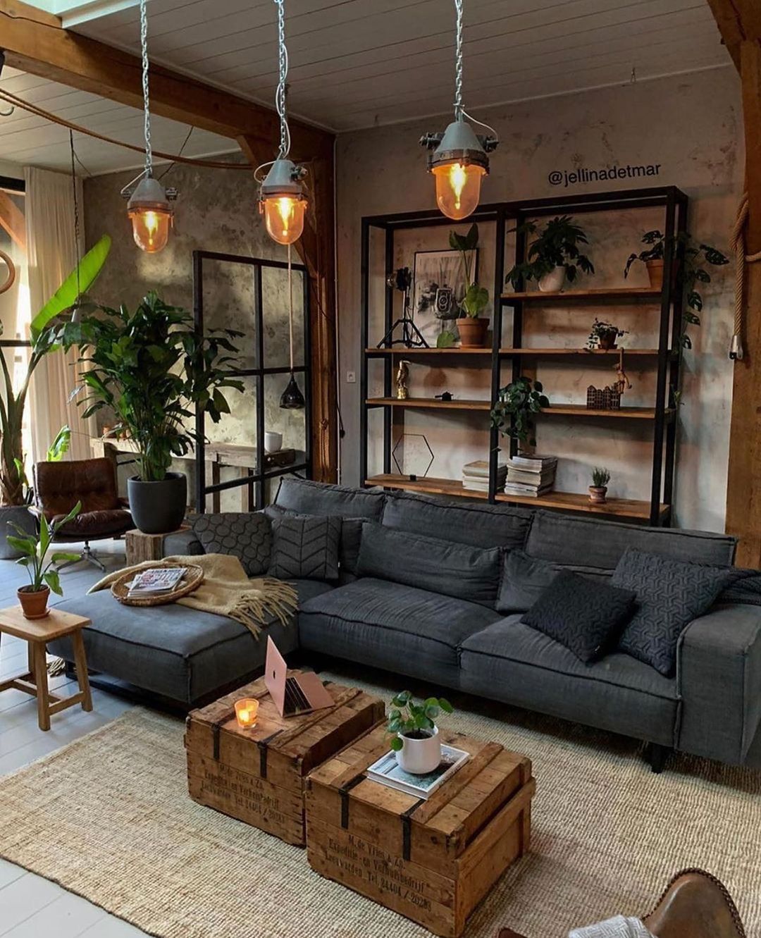 aesthetic Rustic living room 
