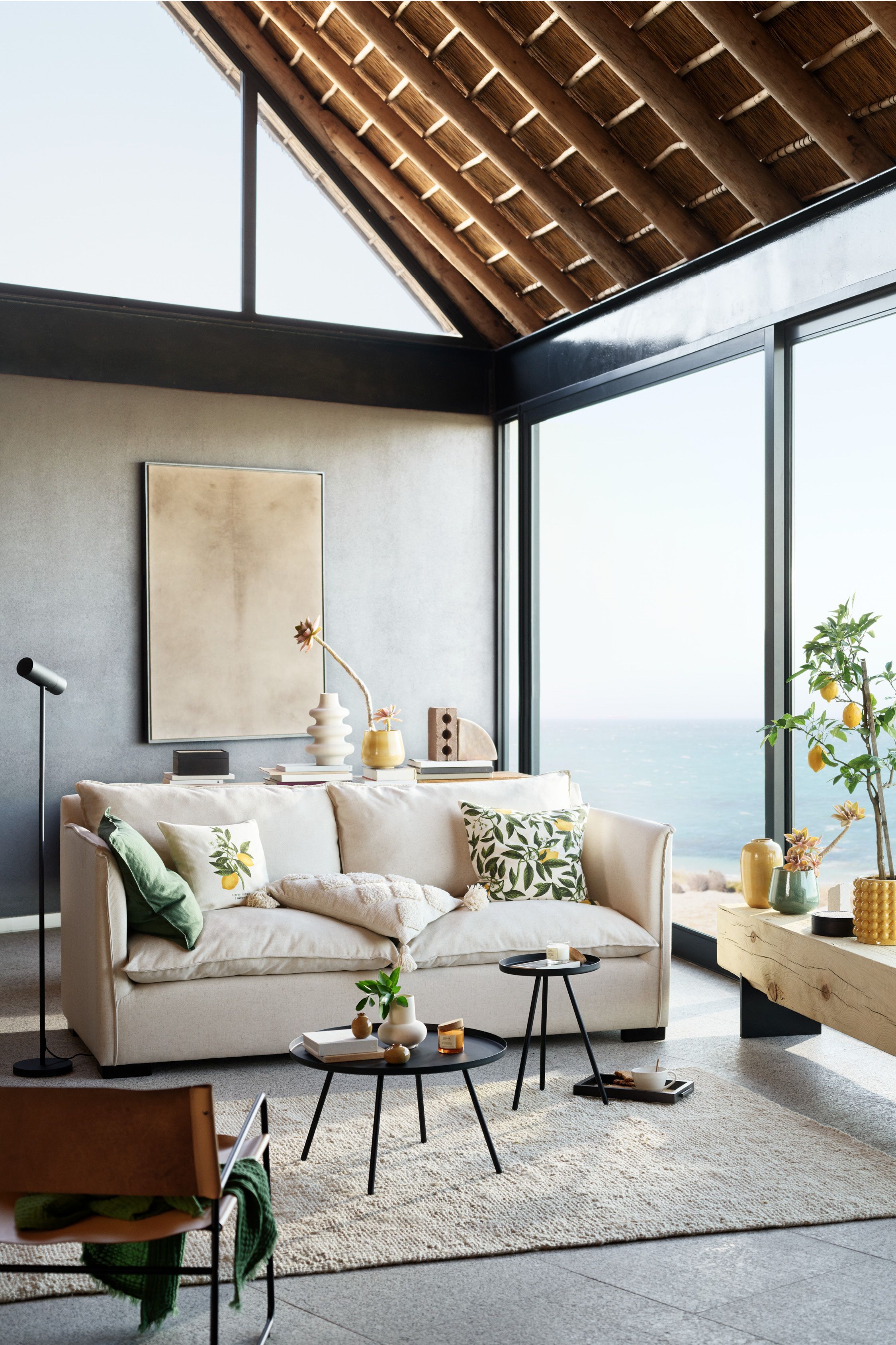 Tropical living room aesthetics