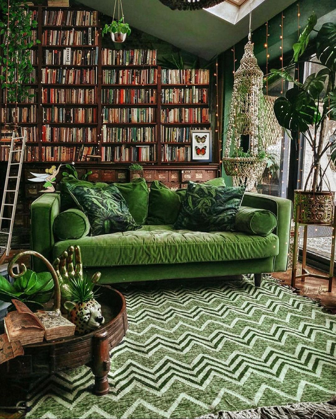 green scheme for small living room decor ideas