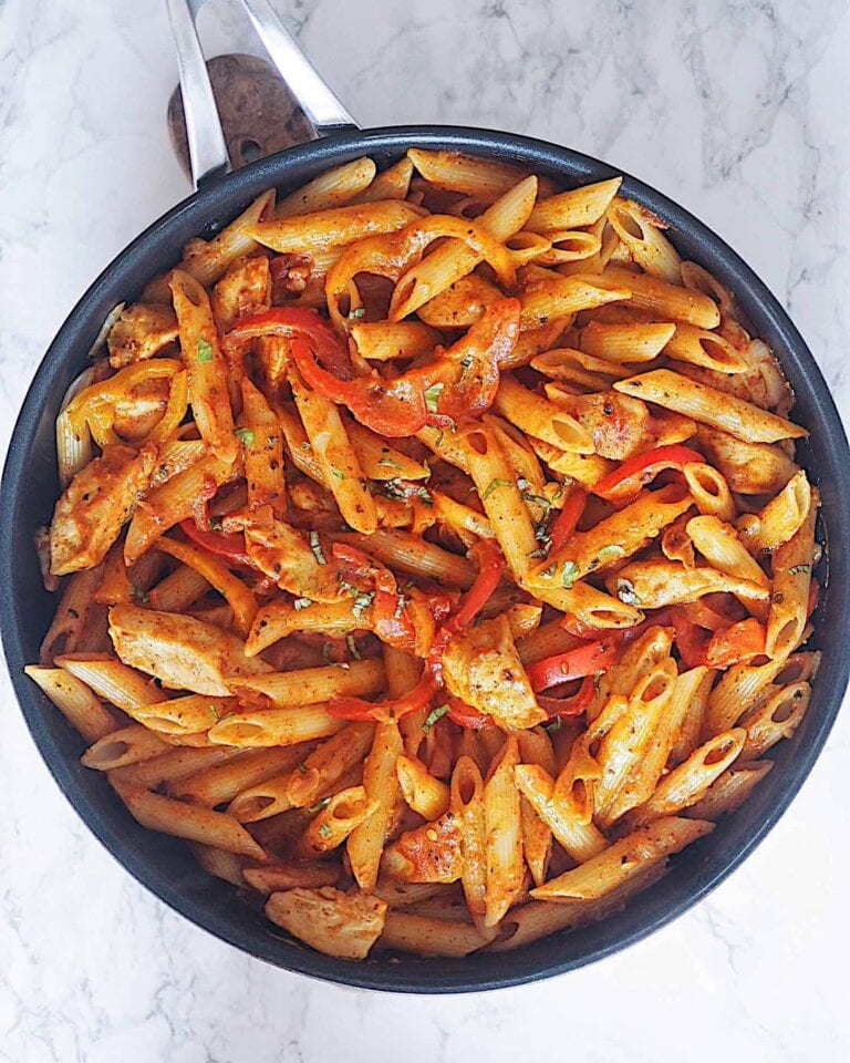 fajita pasta step-by-step recipe
