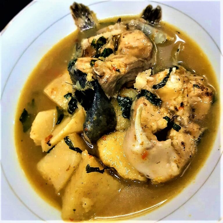 catfish and yam peppersoup
