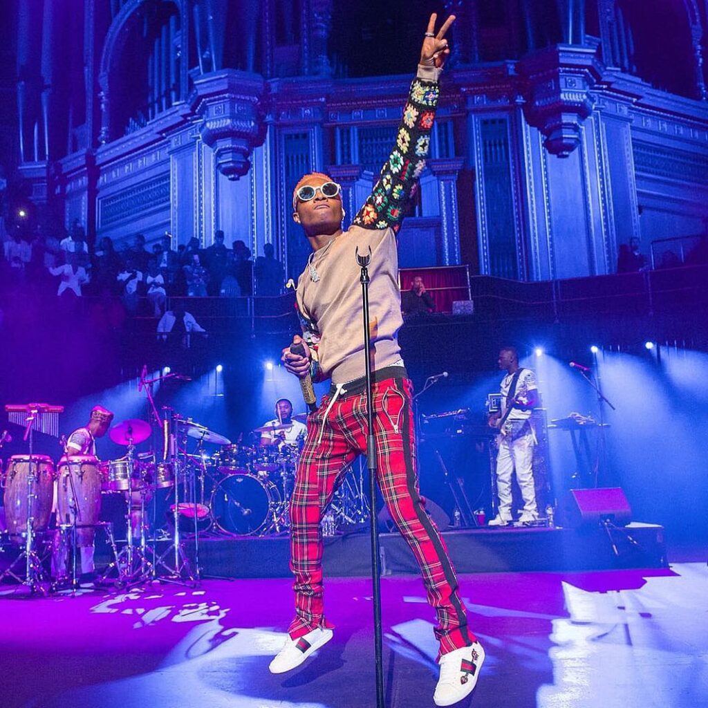 Starboy Wizkid performing at Royal Albert Hall London