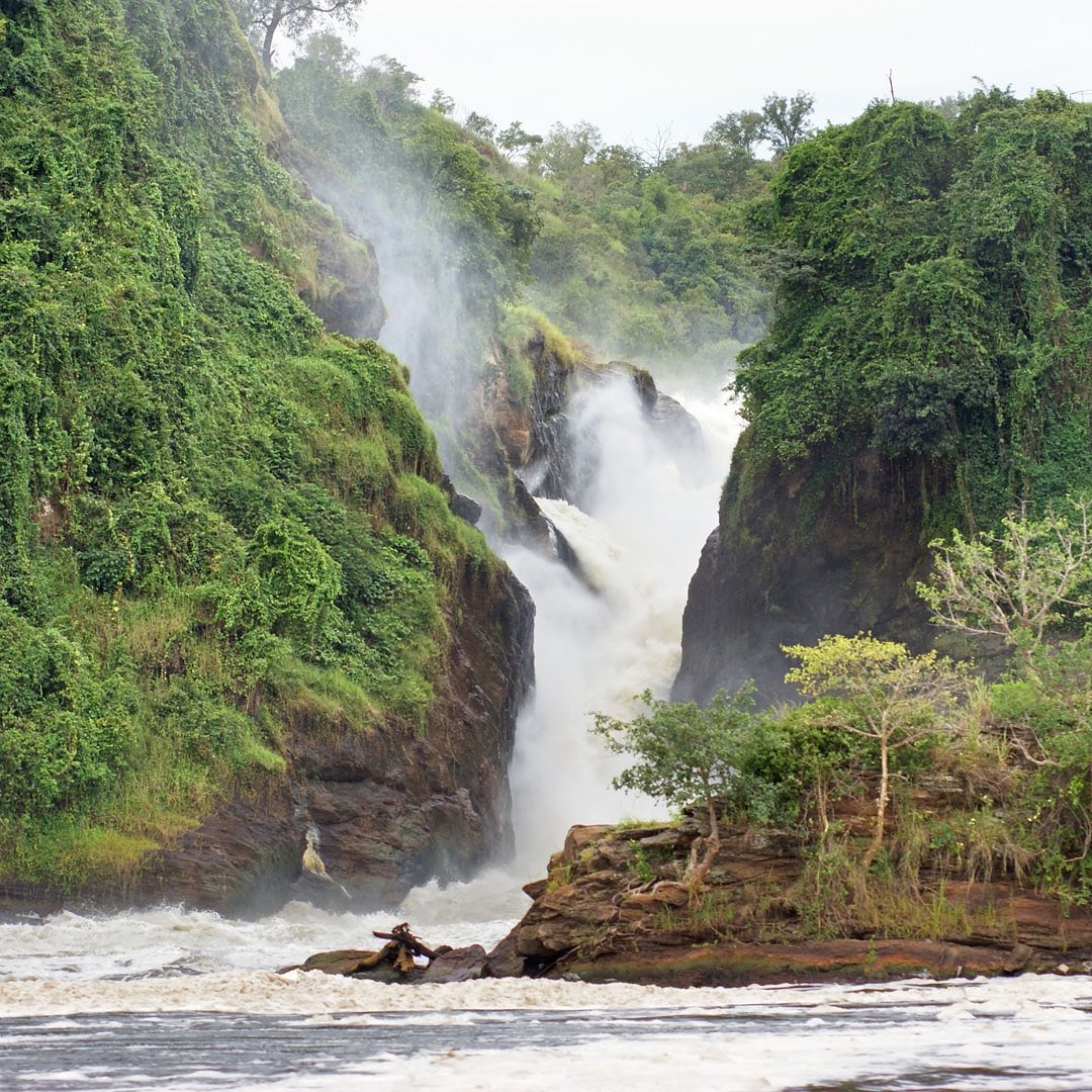 Uganda famous waterfall 